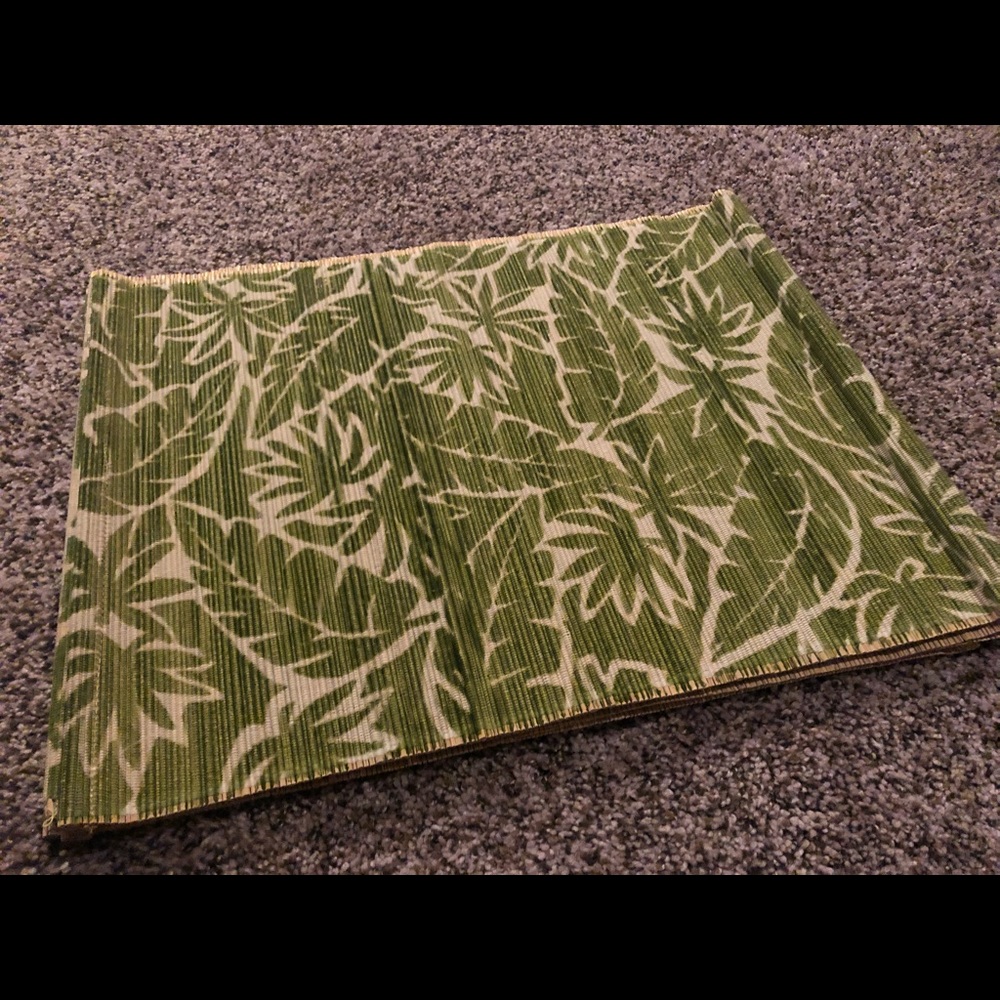 Tropical Wooden Woven Placemats